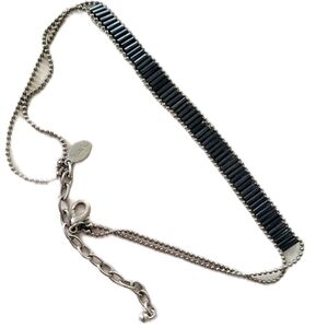 Panama Jack Vintage Blue Beaded Surfer Necklace Choker